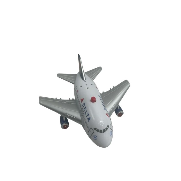 Delta Airplane Air Plane Pull Back Toy Small Figure - Picture 2 of 9